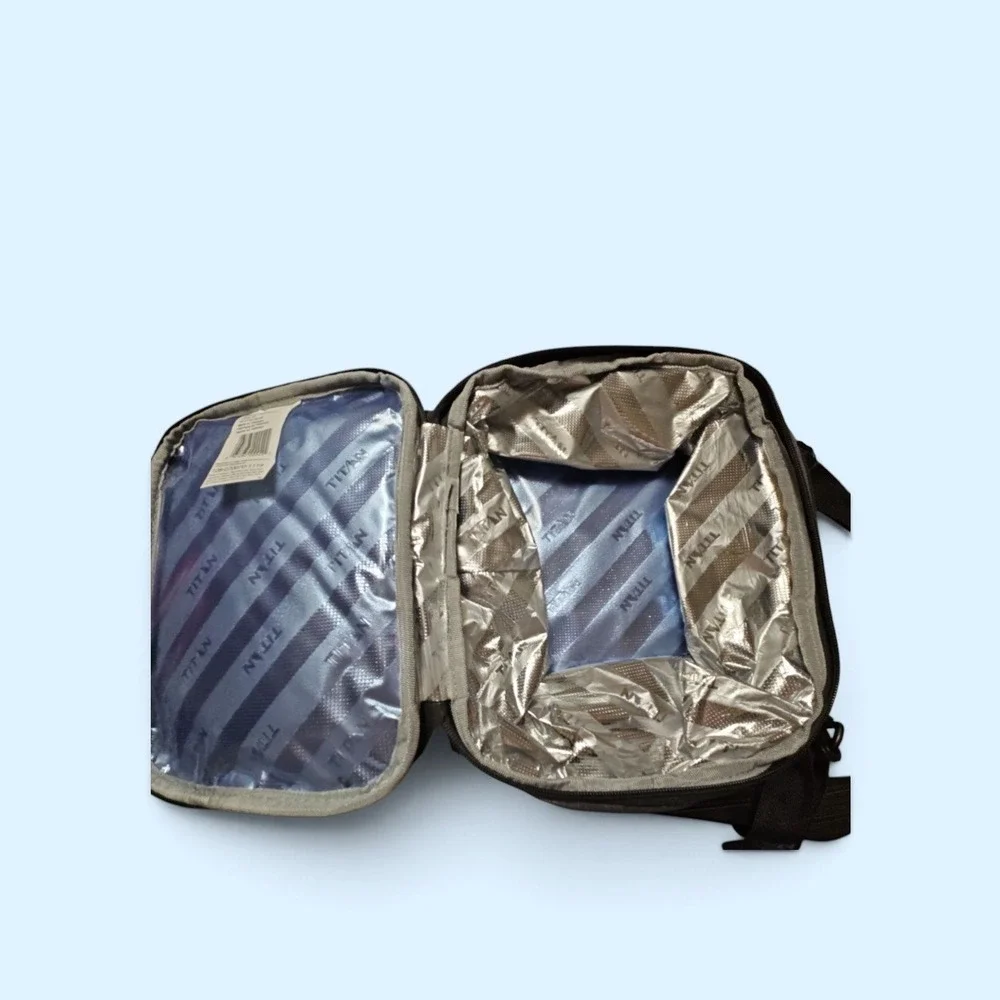 Arctic Zone Titan Deep Freeze Insulated Lunch Box Gray Blue Cooler Bag
